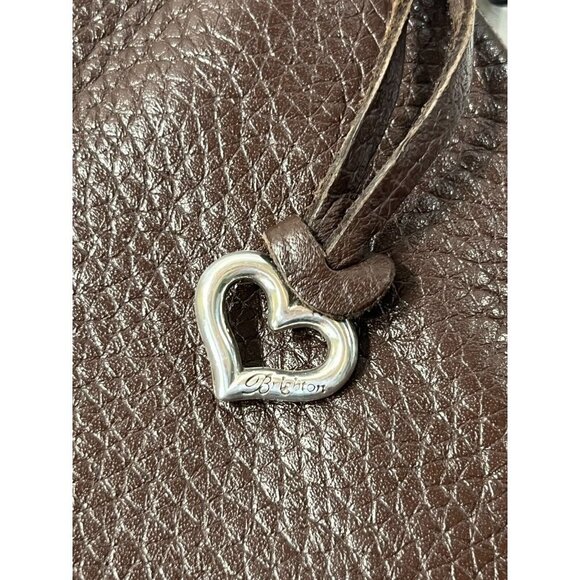 Vintage Brighton Brown Pebbled Leather Small Purse Shoulder Bag - Picture 6 of 16